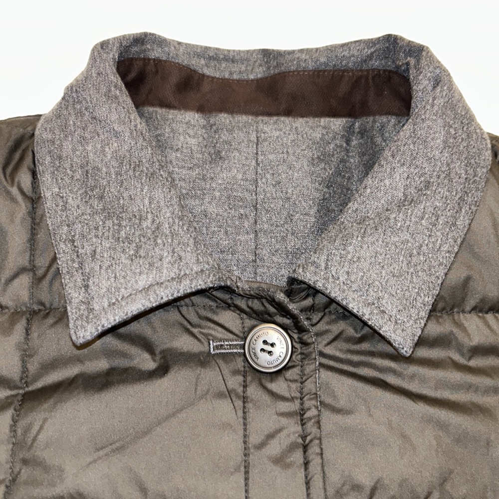 Vince Camuto Reversible Men’s Quilted/Cotton Blend Button Up Top Coat Size XL - Picture 9 of 16